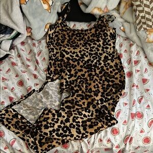 Fashion Nova Gray and Black Patterned Dress